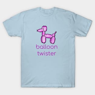 Pink Watercolor Balloon Dog - Balloon Twister T-Shirt